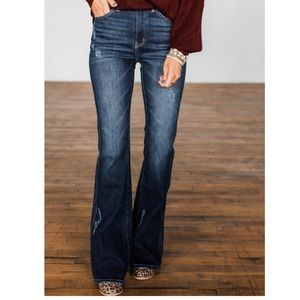 NWT - KanCan High Wasted Flare - Kelsey Wash